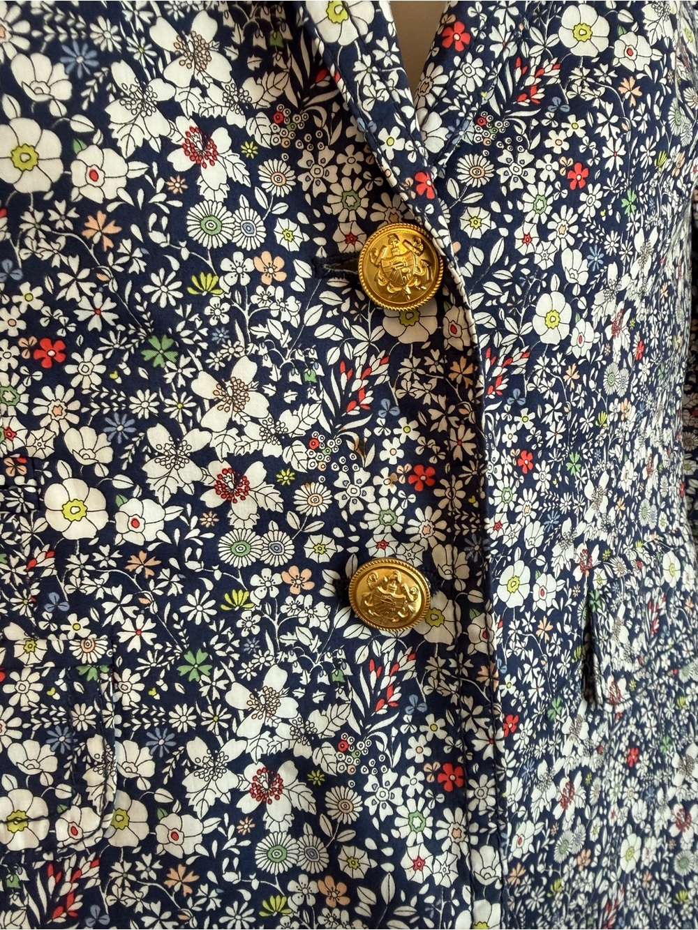 J.Crew Womens Liberty Art Fabrics Schoolboy Blazer Size 2 June's Meadow Floral - Picture 4 of 9
